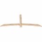 Ekena Millwork Bellingham Smooth Timber Gable Bracket, Douglas Fir, 72"W x 30"H x 1 1/2"D x 3 1/2"F, 10/12 Pitch GBW072X30X0204BEL00SDF - alternate 5